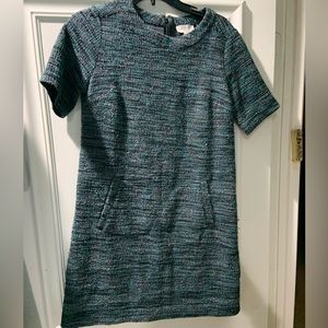 LOFT womens short sleeve Boucle dress